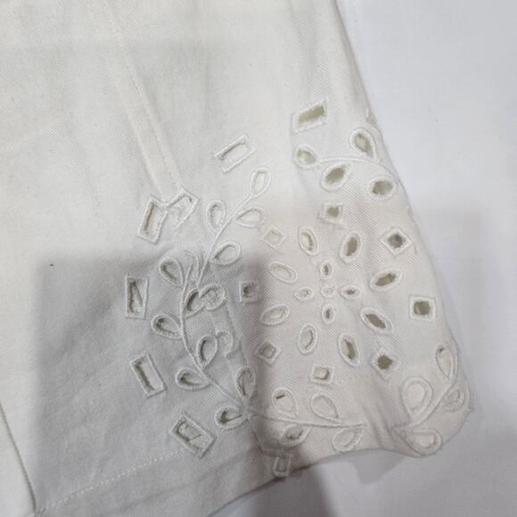 Tularosa Valentina Embroidered Pants in White - Picture 4 of 15